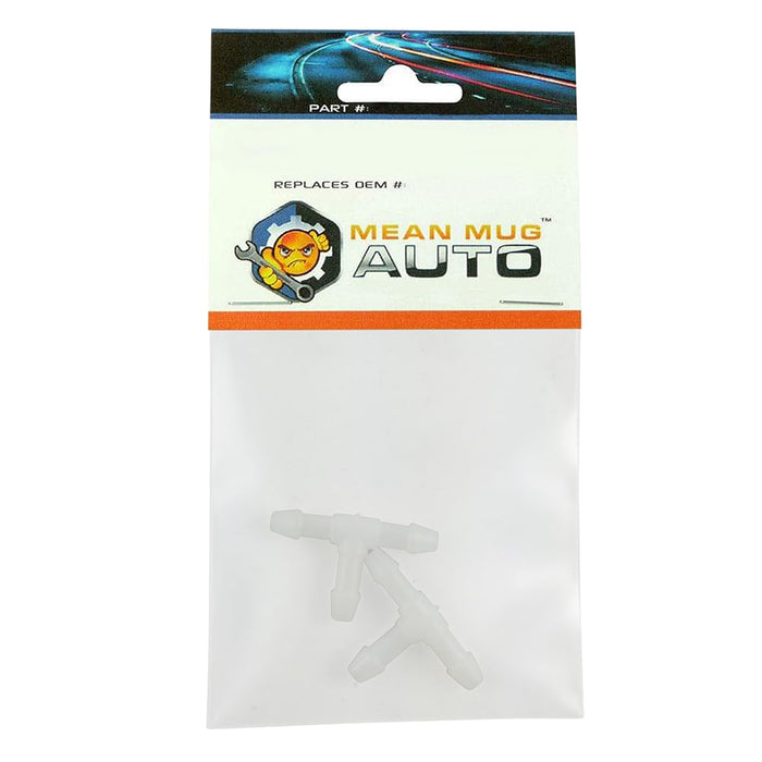 Mean Mug Auto 21149-23819A 2x Windshield Washer Hose T Splitter Connector - Universal