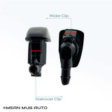 1055-232314D (Two) Front Windshield Washer Nozzles - For: Jeep Grand Cherokee - Replaces OEM #: 55079049AA - Mean Mug Auto