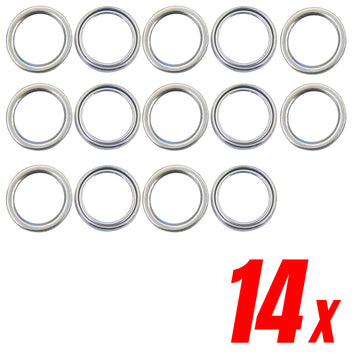Mean Mug Auto 201525-4167A 14x Transfer & Differential Drain Plug Crush Washer Gaskets - Compatible with Toyota - Replaces OEM #: 12157-10010