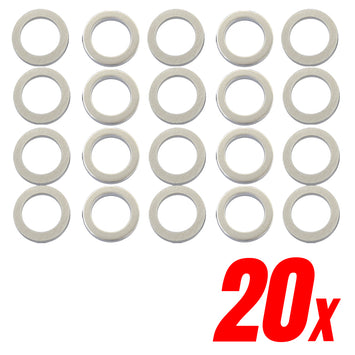 Mean Mug Auto 82521-15167A 20x Oil Pan Drain Plug Gaskets - Crush Washers - Compatible with Hyundai, Kia - Replaces OEM #: 21513-23001