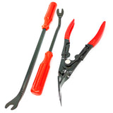 Mean Mug Auto 21149-201515B 3 PCS Universal Clip Pliers and Fastener Removal Tool Set, Car upholstery Repair Kit For Door Panel Dashboard Clip Removal