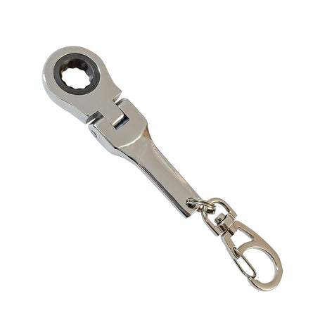 Mean Mug Auto 13131-10113a 10mm Ratchet Wrench Keychain Key Ring - Keep 10mm Socket With You Always - High Quality Steel 10mm Socket Wrench Keychain