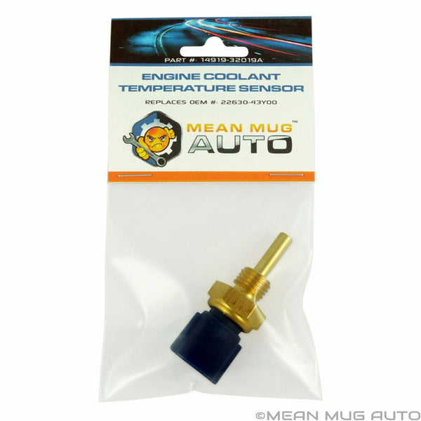 14919-32019A Engine Coolant Temperature Sensor - For: Nissan, Infiniti - Replaces OEM #: 22630-43Y00, 22630-0M200, 22630-71L00 - Mean Mug Auto