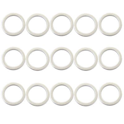 Mean Mug Auto 221512-15167A 15x Aluminum Oil Drain Plug Gasket Crush Washers - Compatible with Volvo - Replaces OEM #: 977751