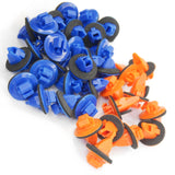Mean Mug Auto 201525-6133C 38x Fender Flare Molding Retainer Clips Kit - Compatible with Toyota - Replaces OEM #: 75495-35010, 75397-35010