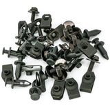 Mean Mug Auto 6915-6119A 35x Engine Under Cover Body Bolts Splash Shield Guard Rivets Bumper Fender Clips and Extruded U-Nuts Kit for Nissan Infiniti