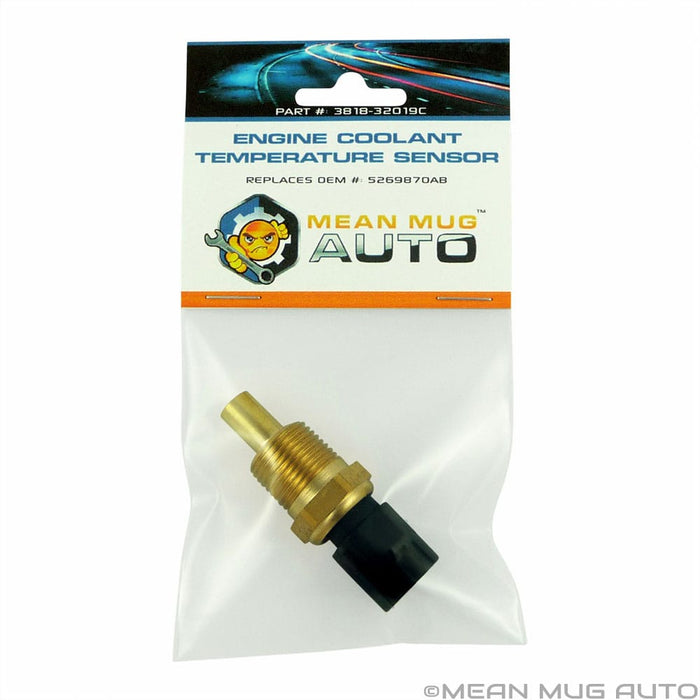 3818-32019C Engine Coolant Temperature Sensor - For: Chrysler, Dodge, Jeep - Replaces OEM #: 5269870AB, TX98, SU3207, 5S1499, WT5066 - Mean Mug Auto