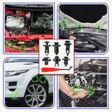 Mean Mug Auto 6915-3129A 120 Pcs 6.3mm 8mm 9mm 10mm Nylon Universal Bumper Clips Push rivets Expansion Screws Replacement Kit with 1x Fastener Remover