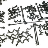 Mean Mug Auto 6915-121515A 56x Car Wire Loom Routing Clips Kit - Wiring Harness Routing Clip 6 Sizes Assortment - Replacement Parts for Honda GM Mazda