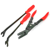 Mean Mug Auto 21149-201515B 3 PCS Universal Clip Pliers and Fastener Removal Tool Set, Car upholstery Repair Kit For Door Panel Dashboard Clip Removal