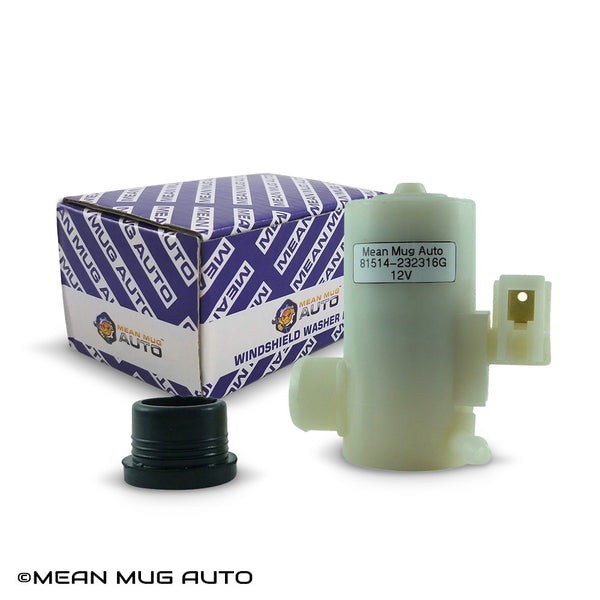 81514-232316G Windshield Washer Pump (Rear) w/ Grommet - For: Honda, Acura - Replaces OEM #: 38512-SF0-013, 38512-SF0-003, 38512-SF0-J01 - Mean Mug Auto