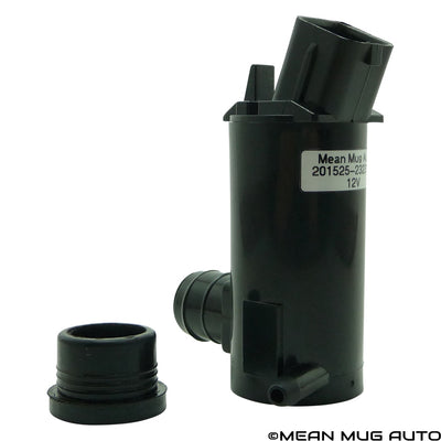 201525-232316F Windshield Washer Pump w/ Grommet - For: Hyundai, Kia - Replaces OEM #: 98510-26000, 9851-1C000, 98510-2G000, 98510-1C500 - Mean Mug Auto
