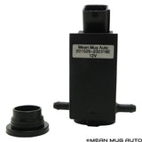 201525-232316E Windshield Washer Pump w/ Grommet - For: Hyundai, Kia - Replaces OEM #: 98510-1C100, 98510-26100, 98510-1W000, 98510-2K000 - Mean Mug Auto