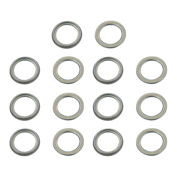 Mean Mug Auto 201525-20167A 14x Transmission Drain Plug Gaskets - Crush Washer - Compatible with Toyota, Lexus - Replaces OEM #: 35178-30010