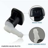 4154-232314B (Two) Front Windshield Washer Nozzles - For: Dodge Dart - Replaces OEM #: 68081370AB - Mean Mug Auto