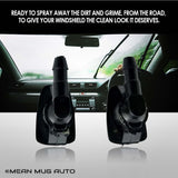 1055-232314D (Two) Front Windshield Washer Nozzles - For: Jeep Grand Cherokee - Replaces OEM #: 55079049AA - Mean Mug Auto