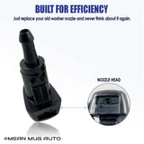 3818-232314C (Two) Front Windshield Washer Nozzles - For: Chrysler, Dodge - Replaces OEM #: 5116079AA - Mean Mug Auto
