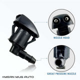 1055-232314D (Two) Front Windshield Washer Nozzles - For: Jeep Grand Cherokee - Replaces OEM #: 55079049AA - Mean Mug Auto