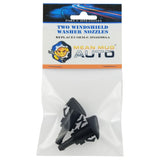 4154-232314A (Two) Front Windshield Washer Nozzles - For: Dodge Caliber - Replaces OEM #: 05160308AA - Mean Mug Auto