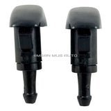 3818-232314A (Two) Front Windshield Washer Nozzles - For: Chrysler, Dodge, Ram - Replaces OEM #: 4805742AB - Mean Mug Auto