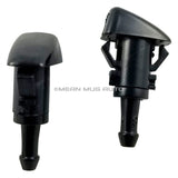 1055-232314C (Two) Front Windshield Washer Nozzles - For: Chrysler, Dodge, Jeep. Ram - Replaces OEM #: 5303833AA - Mean Mug Auto