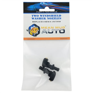 7133-232314E (Two) Front Windshield Washer Nozzles - For: Chevrolet (Chevy), GMC, Pontiac, Hummer - Replaces OEM #: 15173510 - Mean Mug Auto