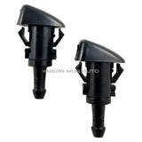 1055-232314C (Two) Front Windshield Washer Nozzles - For: Chrysler, Dodge, Jeep. Ram - Replaces OEM #: 5303833AA - Mean Mug Auto