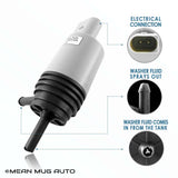 21323-232316A Windshield Washer Pump w/ Grommet - For: BMW - Replaces OEM #: 67126934159, 67127302589 - Mean Mug Auto