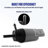21323-232316A Windshield Washer Pump w/ Grommet - For: BMW - Replaces OEM #: 67126934159, 67127302589 - Mean Mug Auto