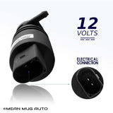 21323-232316B Windshield Washer Pump w/ Grommet - For: BMW, Mercedes-Benz - Replaces OEM #: 67128362154, 67128377612 - Mean Mug Auto