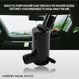 13126-232316B Windshield Washer Pump w/ Grommet - For: Ford, Lincoln, Mazda, Mercury - Replaces OEM #: 89017059 - Mean Mug Auto