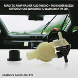81514-232316D Windshield Washer Pump w/ Grommet - For: Honda CR-V - Replaces OEM #: 76806SMAJ02, 76806SMAJ01 - Mean Mug Auto