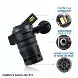 81514-232316H Windshield Washer Pump w/ Grommet - For: Honda Odyssey - Replaces OEM #: 76806-SHJ-A01 - Mean Mug Auto