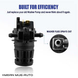 81514-232316H Windshield Washer Pump w/ Grommet - For: Honda Odyssey - Replaces OEM #: 76806-SHJ-A01 - Mean Mug Auto