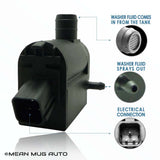 201525-232316E Windshield Washer Pump w/ Grommet - For: Hyundai, Kia - Replaces OEM #: 98510-1C100, 98510-26100, 98510-1W000, 98510-2K000 - Mean Mug Auto