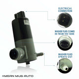 4818-232316B Windshield Washer Pump w/ Grommet - For: Chrysler, Dodge, Jeep, RAM - Replaces OEM #: 5103452AA, 55077241AB - Mean Mug Auto
