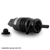 21323-232316B Windshield Washer Pump w/ Grommet - For: BMW, Mercedes-Benz - Replaces OEM #: 67128362154, 67128377612 - Mean Mug Auto