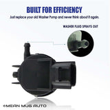 201525-232316D Windshield Washer Pump w/ Grommet - For: Toyota, Lexus, Scion - Replaces OEM #: 85330-60190, 85330-AE010, 85330-60180 - Mean Mug Auto