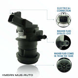 201525-232316D Windshield Washer Pump w/ Grommet - For: Toyota, Lexus, Scion - Replaces OEM #: 85330-60190, 85330-AE010, 85330-60180 - Mean Mug Auto