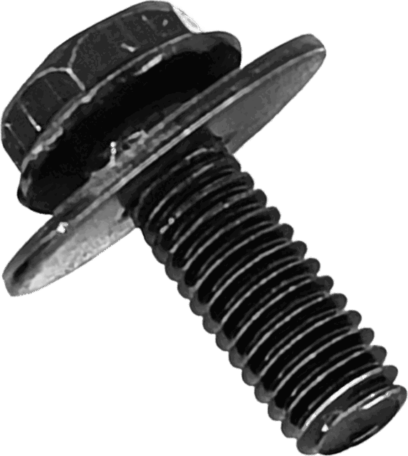 Pan bolt with washer